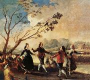 Francisco Goya Danching by the River Manzanares oil painting
